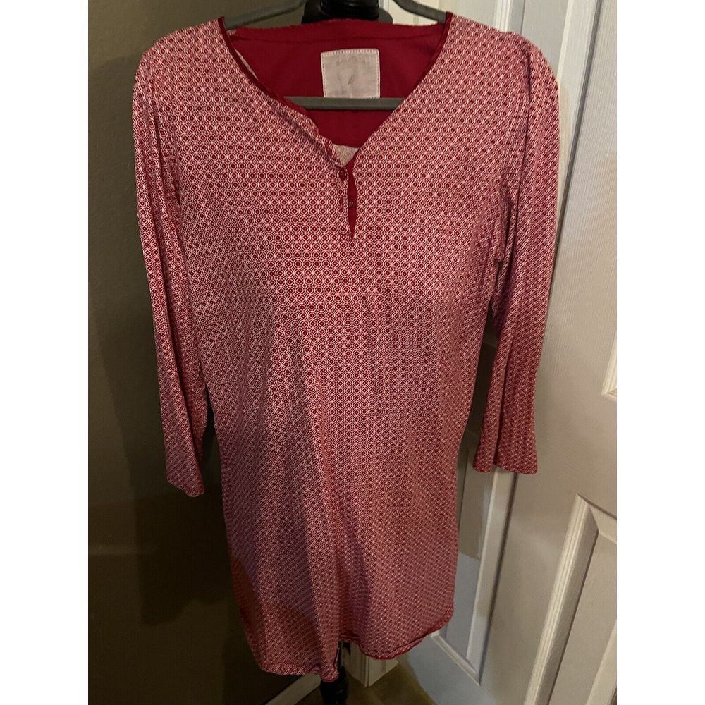Nautica Sleepwear M Light Nightie V-Neck Short Nightgown